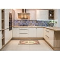 thumbnail image 6 of Ahgly Company Machine Washable Indoor Rectangle Traditional Khaki Gold Area Rugs, 2' x 3', 6 of 7