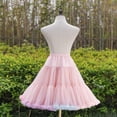 thumbnail image 6 of ZPAQI Women Elastic Waist Puffy Tulle Petticoat Rainbow Cloud Short Tutu Skirt Ballet Dance Pettiskirts Lolita Underskirt, 6 of 14