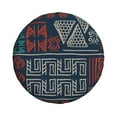 thumbnail image 2 of DouZhe Waterproof Spare Tire Cover, Boho Mexico Tribal Drawing Prints Adjustable Wheel Covers Fit for Jeep Trailer RV SUV Car, 15 inch, 2 of 7