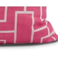 thumbnail image 2 of Simply Daisy, 18 x 18 inch, Screen Lattice Geometric Print Pillow, Pink/Fushcia, 2 of 2