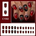 thumbnail image 2 of Yoyauz 24 Valentine's Day Medium Pressure Nail Fake Nail with Love Design Fake Nail Valentine's Day Cute Female Girlfriend Gift, 2 of 9