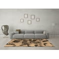 thumbnail image 3 of Ahgly Company Indoor Square Abstract Brown Modern Area Rugs, 8' Square, 3 of 4