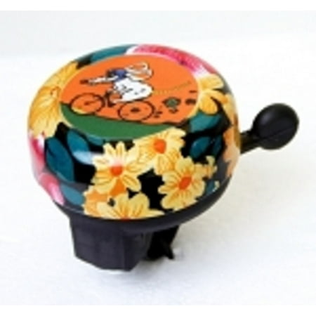 Duo Bicycle Parts Steel Handlebar Mount Bike Bell Rat Floral Print Flowers