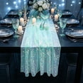 thumbnail image 4 of Glitter Sequin Table Runner 72 Inch Sheer Mesh Party Table Decor for Wedding Birthday Shower Banquet, 4 of 6