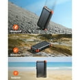 thumbnail image 6 of 45800mAh Solar Power Bank 15W Fast Charging, Solar Charger Compatible for iPhone, Android Phone, 6 of 7