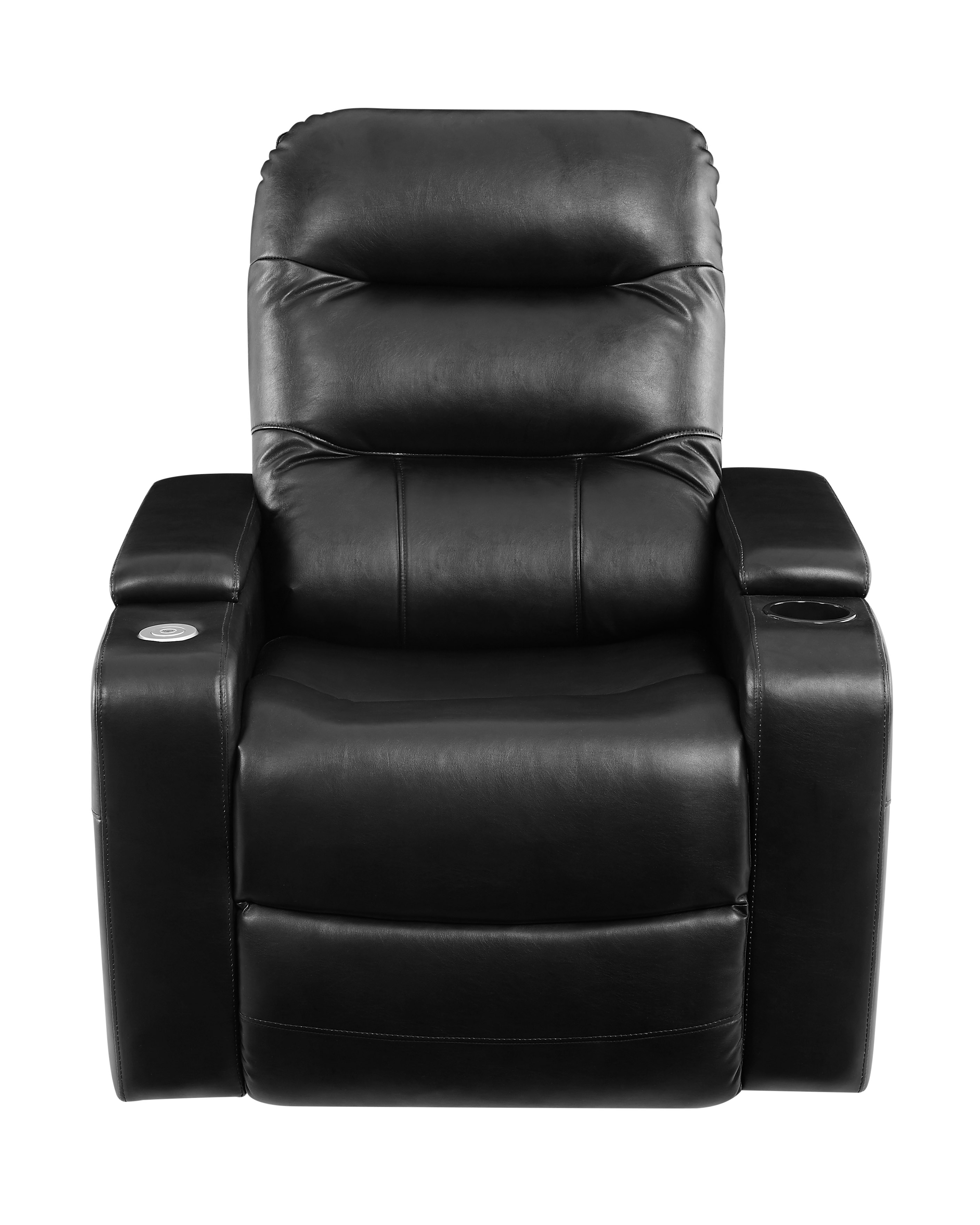 Relax-a-Lounger Lilac Manual Standard Recliner, Black Fabric - image 4 of 16