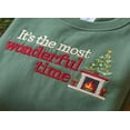 thumbnail image 2 of Embroidered Christmas Time Sweatshirt, It's The Most Wonderful Time Shirt, Christmas Shirt, Vintage Christmas Shirt, Retro Christmas T-Shirt, 2 of 5