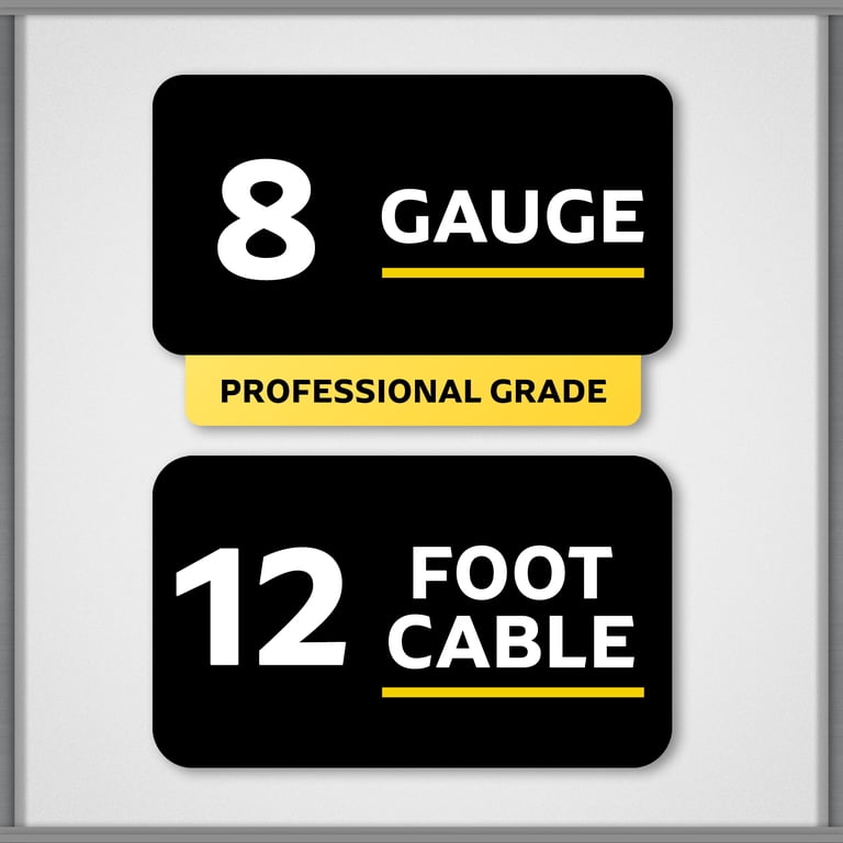 EverStart 12-Foot Booster Cables, 8-Gauge Heavy Duty, 165A photo 8