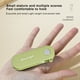 thumbnail image 4 of Pelador portátil plegable de frutas y verduras | Hoja de acero inoxidable | Mango ergonómico de plástico | Herramienta compacta para viajes y camping | Blanco, verde, amarillo y morado, 4 of 8