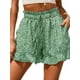 thumbnail image 1 of SAYOO Pantalones florales femeninos, pantalones cortos cortos de cintura alta de ocio SAYOO  moda, 1 of 2