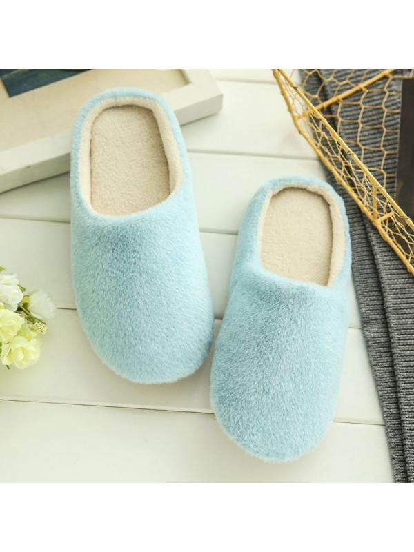 Winter Slippers Furry Women Warm Ladies House Plush Shoes Footwear Home Indoor 