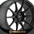 thumbnail image 4 of Konig 57B Dekagram 17x8 5x100 +40et Semi-Matte Black Wheel, 4 of 5