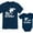 Big Bro Navy / Lil Bro Navy, variant on Big Brother Little Brother Shirts Gift For Shark Loving Boys Siblings Set Big Bro Navy 5/6 / Lil Bro Aqua 24M (18-24M)