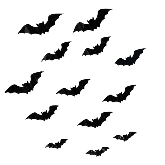 3D Bats Halloween Wall Decor Halloween Window Decorations Spooky Halloween Decor 16 Piece Waterproof Halloween for Home Party Classroom Porch Door