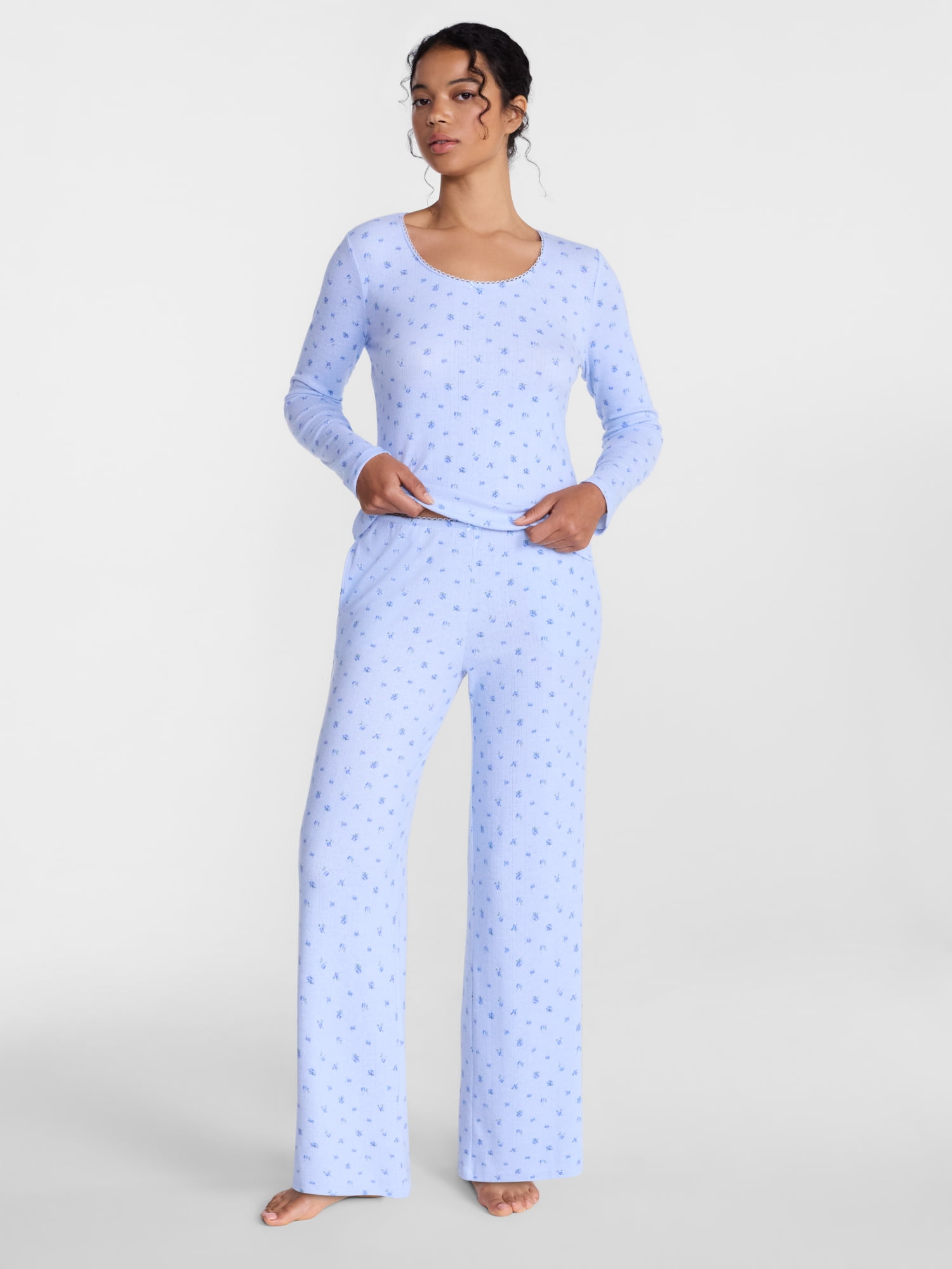 Joyspun Women’s Pointelle Sleep Top Sizes XS-2X