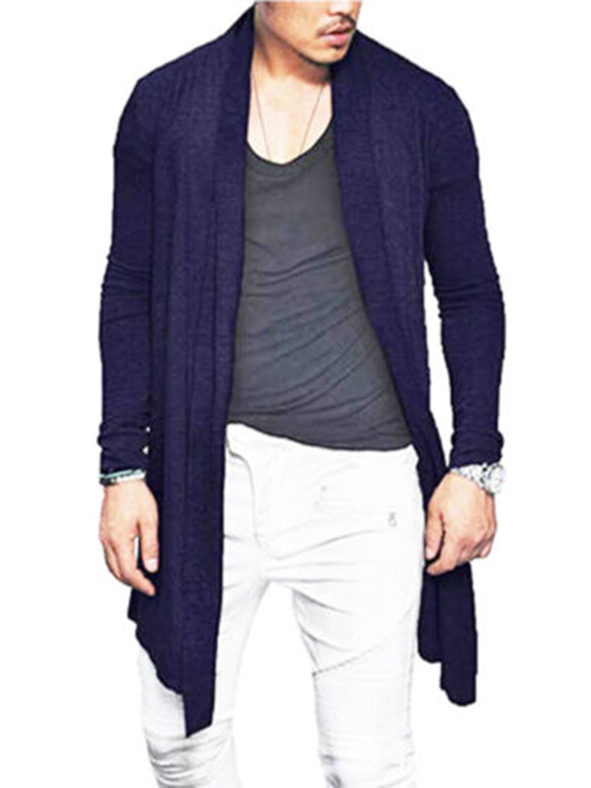 Men's Winter Warm Long Wrap Cardigan 