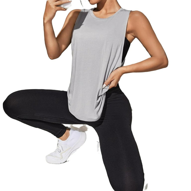 Cakulo Workout Yoga Tank Tops for Women Loose Fit Plus Flowy Active  Racerback Tank Gym Muscle Sleeveless Athletic Tops : : Clothing,  Shoes 