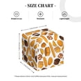thumbnail image 3 of Picia Coffee Bun Hot Dog Pattern Tissue Box Cover,PVC Leather Square Holder,Tissue Box Holder with Magnetic Bottom,Facial Paper Organizer Dispenser-5.2"X5.2"X5.2", 3 of 8