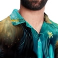 thumbnail image 5 of Platypus Men's Button Down Hawaiian Poplin Shirt Summer Beach Printed Casual Short Sleeve Unisex Shirts, 5 of 6