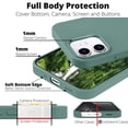 thumbnail image 6 of IceSword iPhone 13 Mini Case Silicone Premium Slim Shockproof Cover Pine Green 5.4", 6 of 11