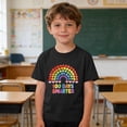 thumbnail image 2 of Boys' 100 Days of School Shirt, 100 Days Smarter Rainbow Graphic T-Shirt, Soft Cotton Tee for Kids,Size 5 T, 2 of 9