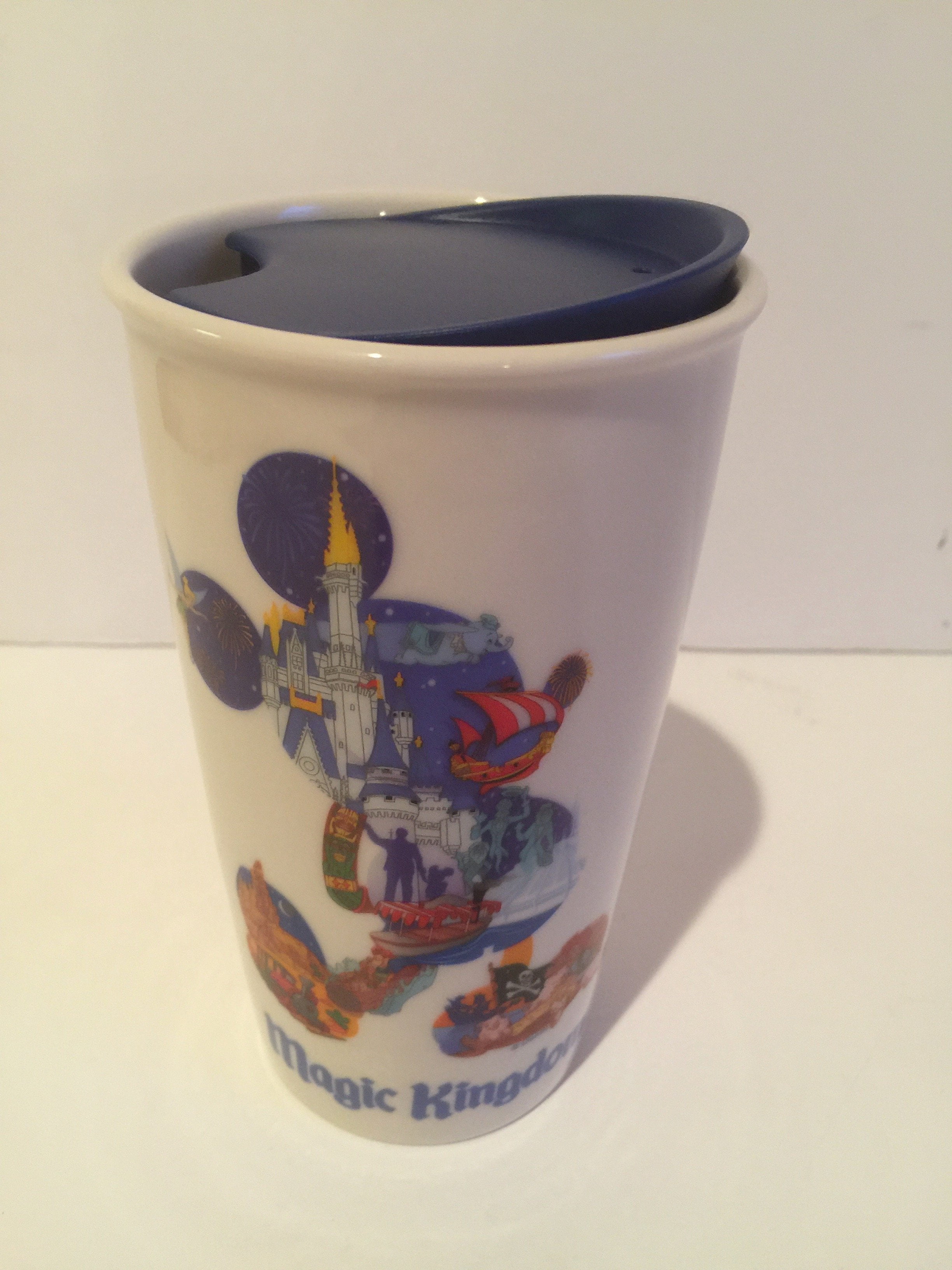 Disney Parks Starbucks Mickey Magic Kingdom Ceramic Coffee Tumbler