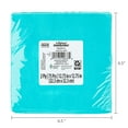 thumbnail image 6 of 6.5" x 6.5" Disposable Teal Paper Napkins, 75 Count, by Way To Celebrate, 6 of 6