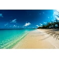 thumbnail image 2 of Bill Carson Photography 14x11 Black Ornate Wood Framed with Double Matting Museum Art Print Titled - Cayman Islands Beach, 2 of 4