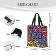 thumbnail image 3 of Fotbe Vintage Audio Cassettes Bolsa Tote con Estampado para Mujer, Bolsos con Cremallera, Bolsa de Hombro Casual de Gran Capacidad con Bolsillos Internos, 3 of 7