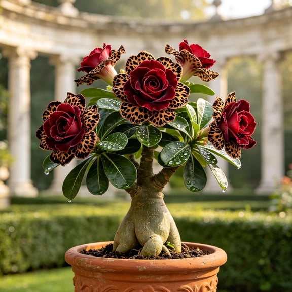 Desert Rose, Shade Plant for Gardens-Easy Grow-Low Maintenance-Ideal for Beds Borders, Plant Pots & Planters