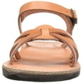 thumbnail image 3 of Jerusalem Sandals Womens Miriam Leather Open Toe Casual Slingback Sandals, 3 of 5