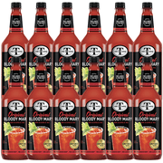 Mr & Mrs T Original Bloody Mary Mix, 1L Bottle, 12 Pack – Premium Cocktail Mixer for Spicy Bloody Marys, Ready to Use