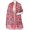 PINK, variant on Kantha Stole With Multicolor Floral Embroidery From Bengal – Crimson Red