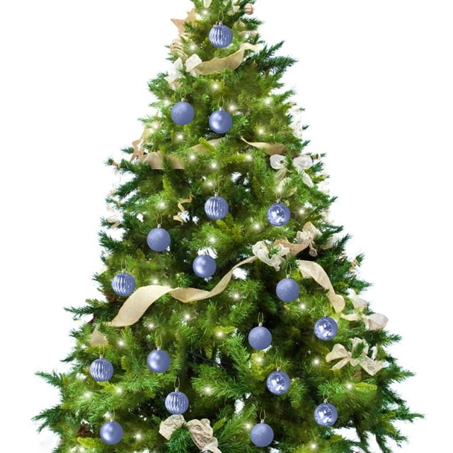 Fiudx Adornos Navideños de Bolas, Irrompibles, de Plástico Ligero, Versátiles, Ideales para Fiestas y Bodas, 34 Unidades, 40 Mm.