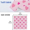 thumbnail image 7 of Coolnut Valentine's Day Love Heart Cloth Napkins Set of 1,Reusable Washable Polyester Dinner Table Napkins for Family,Kitchen,Dining,Party Decor, 7 of 7