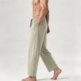 thumbnail image 4 of Eagokdc Stretch Pants for Men Casual Summer Loose Exercise Drawstring Jogging Big And Tall Pant With Pockets Size S-4XL, 4 of 7
