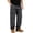 Dark Gray, variant on TKKCS Mens Cotton Cargo Pants Elastic Waist Straight Leg Relaxed Fit Casual Outdoor Work Pants with Multi Pockets Khaki L