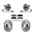 thumbnail image 1 of Transit Auto Front Hub Bearing Assembly Disc Brake Rotors and Ceramic Pads Kit for Car Dodge Grand Caravan Chrysler Town & Country Ram C/V Volkswagen Routan KBB-122330, 1 of 11