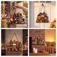 thumbnail image 5 of Lilixerw Halloween Pumpkin Cottage Decoration, Spooky Cabin Welcome Plaque with Ghost and Black Cat Accent, for Porch, Entryway and Wall Display, 7.87x6.85 inch, 5 of 6
