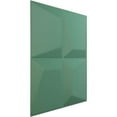 thumbnail image 2 of 19 5/8"W x 19 5/8"H Tellson EnduraWall Decorative 3D Wall Panel, Universal Pearl Metallic Sea Mist (Covers 2.67 Sq. Ft.), 2 of 6