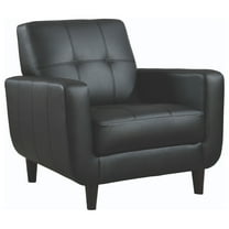 High toned Accent Chair Black - Saltoro Sherpi