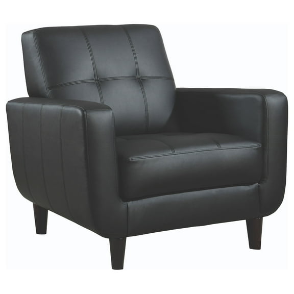 High toned Accent Chair Black - Saltoro Sherpi