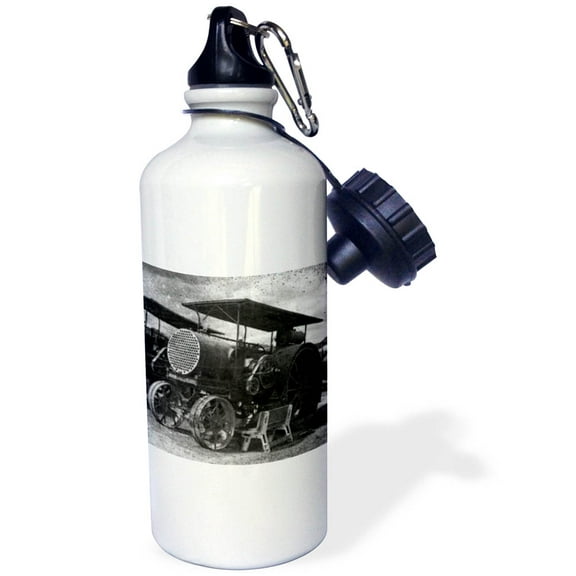 3dRose, Vintage Tractors, Flip Straw 21oz Water Bottle