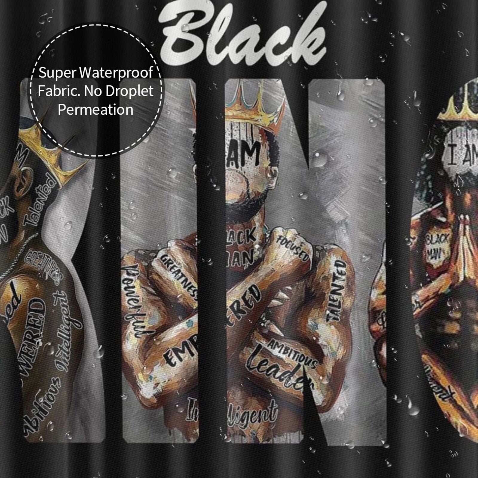 Beautiful African Themed African Men Black King Shower Curtain Bathroo –  BigProStore
