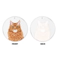 thumbnail image 2 of WIRESTER Large 3 inch Acrylic Ready to Hang Ornament, Hanging Ornaments for Christmas Tree Holidays Party Home Office Xmas Tree Decoration Gift - Ginger Orange Tabby Maine Coon Cat, 2 of 6