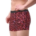 thumbnail image 2 of Disketp Red Glitter Men's Boxer Briefs,Soft and Breathable Cotton Underwear with ComfortFlex Waistband-X-Large, 2 of 5