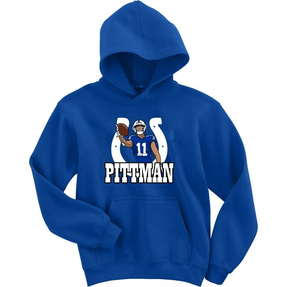 Michael Pittman Jr Logo Indianapolis Hooded Sweatshirt Hoodie