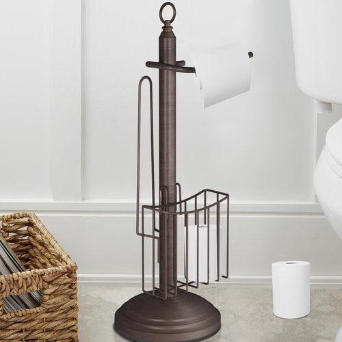 Tatara Group Free Standing Toilet Paper Holder With Storage Walmart Com Walmart Com