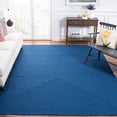 thumbnail image 2 of SAFAVIEH Braided Rishika Solid Machine Washable Reversible Area Rug, Blue, 8' x 8' Round, 2 of 8