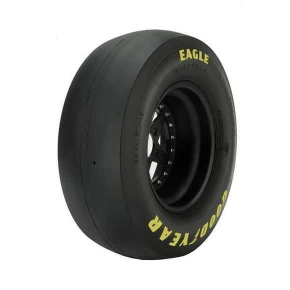 Goodyear D2791 28.0-10.0-15 Drag Slick - Paroi Latérale Lettre Jaune